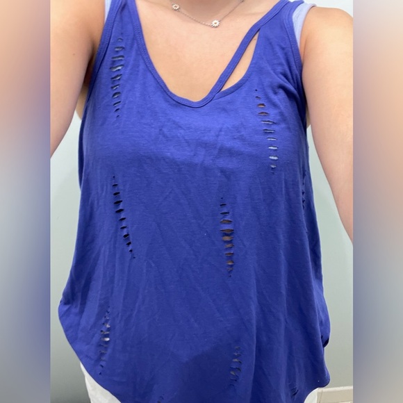 Blue express asymmetrical tank - Picture 3 of 6